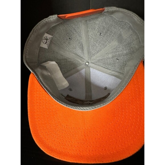 Findlay Rope Baseball Cap Snapback Hat Findlay Force Embroidered Orange Grey EXC - Picture 4 of 5